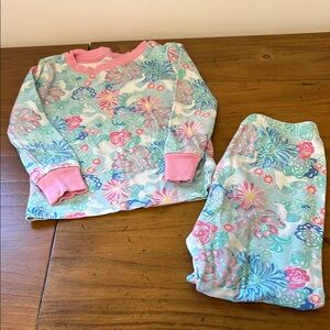 Lilly Pulitzer Pink and Blue Pajama Sets with Unicorn Print